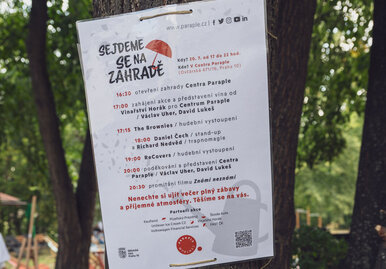 Společenská akce Sejdeme se na zahradě